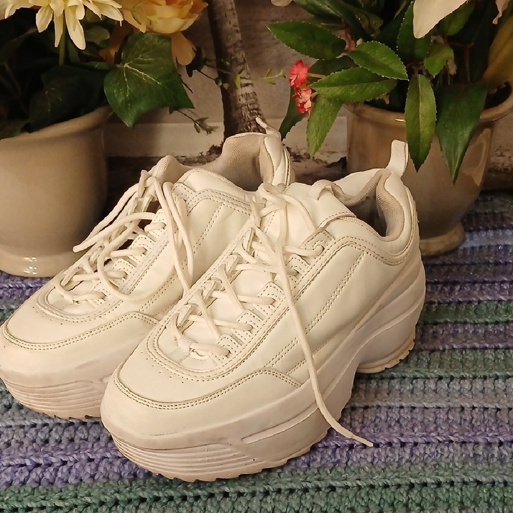 Stylish Women's White Sneakers